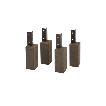Evolar Opstelvoetjes Airco Omkasting Walnut Grey WPC