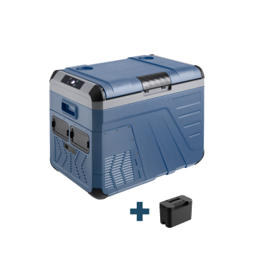 Evolar Elektrische Compressor Koelbox - 35L - 12V/230V - Inclusief Accu - Donker Blauw