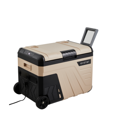 Evolar Elektrische Compressor Koelbox - 35L - 12V/230V - Met Wielen & Hendel - Khaki