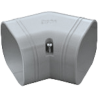 Evolar Airco Vlakke Bocht - Grijs - 75 x 63 MM - 45°