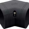 Evolar Airco Vlakke Bocht - Zwart - 75 x 63 MM - 45°