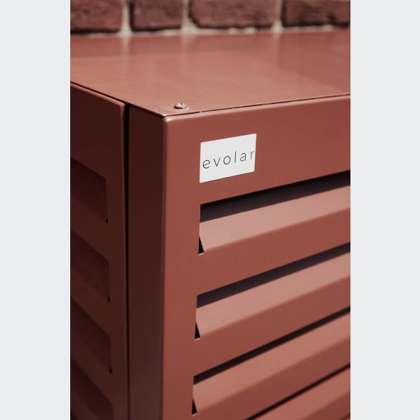 Evolar Bottom Panel voor Airco Omkasting Steenrood Large