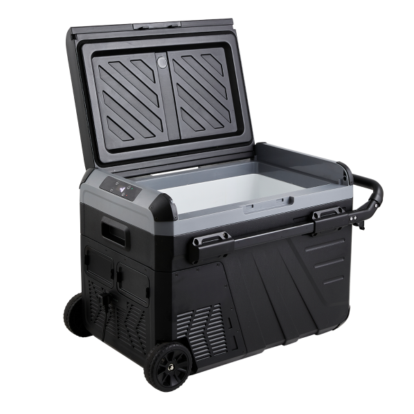 Evolar Elektrische Compressor Koelbox - 35L - 12V/230V - Inclusief Accu - Met Wielen & Hendel - Zwart