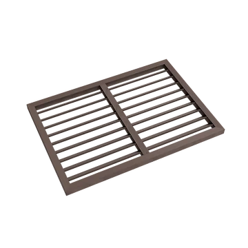 Evolar WPC Achterplaat voor Airco Omkasting Walnut Grey Small